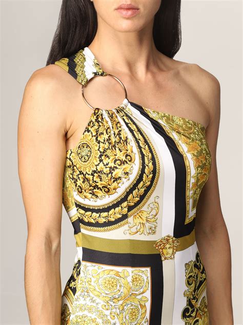 versace for losers|versace one shoulder dress.